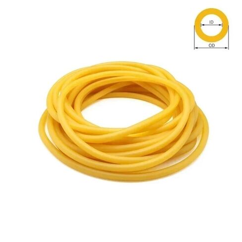 أنابيب مطاطية مجوفة، أنابيب مطاطية دائرية عالية المرونة باللون الأحمر/الأخضر/الأسود، طول أنبوب ناعم من اللاتكس الطبيعي 1/3 متر 1 قطعة (أخضر، 3.0 م * 1.7 مم * 4.5 مم) in Kuwait