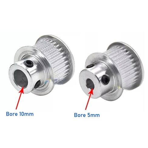 S2M 38/40Teeth Timing Pulley Bore 5-14mm BF Type Belt Width 6/10mm 1Pcs(7mm,40 Teeth,7mm) in Kuwait