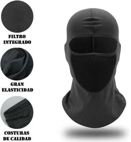 Balaclava with Filter Face Mask Bandana Hood Headwear Unisex Tactical Training Cycling Ski Hunting in Saudi Arabia
