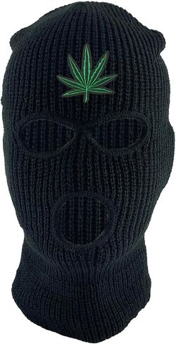 Gravity Threads Marijuana Leaf 3-Hole Ski Mask in Kuwait