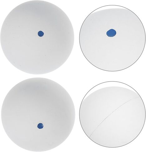 Ciieeo 2pcs Rubber Squash Training Balls for Beginner Practice and Reaction Improvement, White with Blue Dot, Elastic Bouncing Squash Equipment for Indoor Hand-Eye Coordination in Saudi Arabia