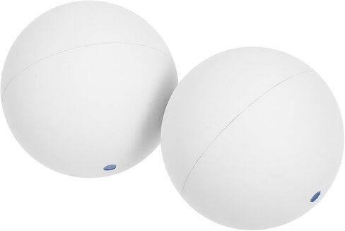 Single Dot Squash Training Balls 2pcs White with Blue Dot Rubber Sports Bounce Balls for Reaction Training and Indoor Practice Suitable for Beginners in Saudi Arabia