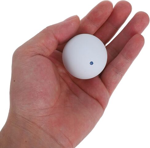 Single Dot Squash Training Balls 2pcs White with Blue Dot Rubber Sports Bounce Balls for Reaction Training and Indoor Practice Suitable for Beginners in Saudi Arabia