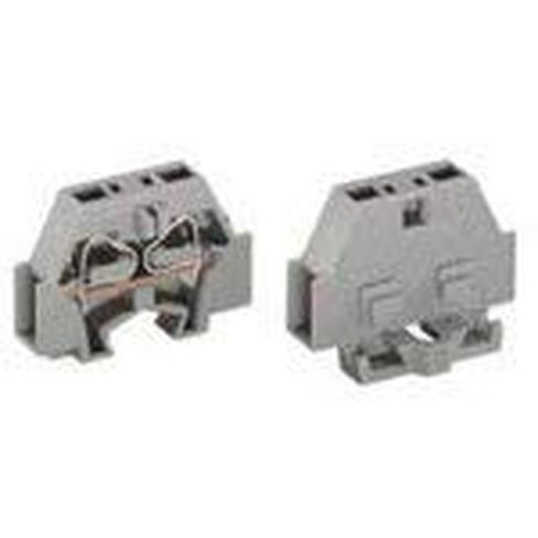 WAGO 261-301 2-Conductor, CAGE CLAMP: 2.50MM, Fixing Hole: 3.2 MM, for Screw OR Similar MOUNTING Types, Gray, Terminal Block, with Fixing Flange, Without Push-Buttons in Saudi Arabia