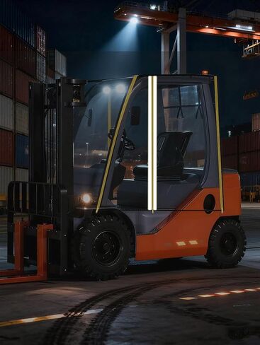 غطاء كابينة الرافعة الشوكية الصناعية، غلاف PVC عالي التحمل، مقاوم للماء والخدش والأشعة فوق البنفسجية، يناسب الرافعات الشوكية التي يصل وزنها إلى 13000 رطل، تركيب علوي سريع in Kuwait