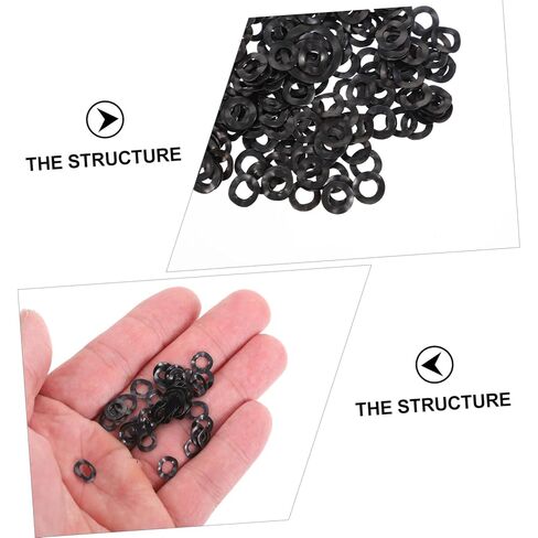 500pcs Compression Type Wave Spring Washer Assortment Kit Machine Gaskets for Automotive Home Shop Use Load-Bearing Elastic Washers in Saudi Arabia
