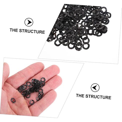 500pcs Wave Washer Spring Steel Compression Type Elastic Wave Washers for Electrical Automotive Applications Spring Gasket in Saudi Arabia
