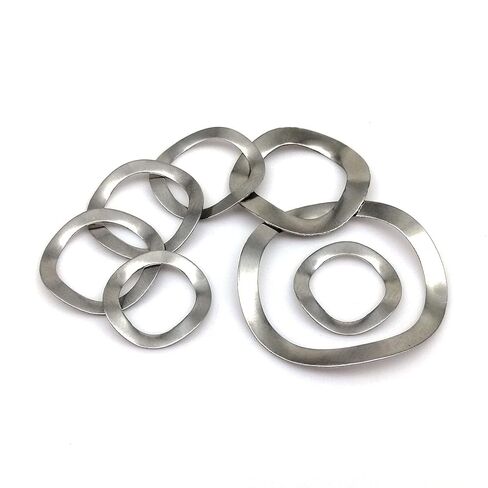 Wave Washer,50pcs M3 M4 M5 M6 M8 M10 M12 M16 M19 M21 M25 304 Stainless Steel Three Crest Type Spring Gasket for Bearing Shafts(M6x12x0.3mm) in Saudi Arabia