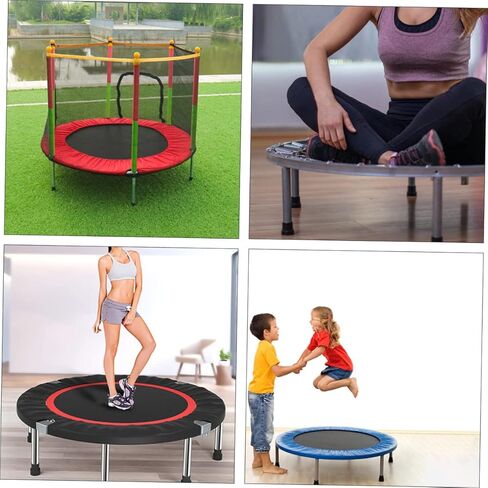 POPETPOP 6Pcs Non Skid Trampoline Pole Covers Noise Reduction Pads for Leg Protection Black Chair Feet Protectors and Gentle Material for Home Use and in Saudi Arabia