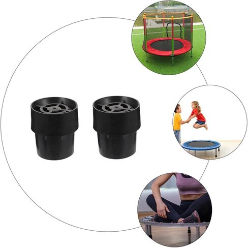 POPETPOP 6Pcs Non Skid Trampoline Pole Covers Noise Reduction Pads for Leg Protection Black Chair Feet Protectors and Gentle Material for Home Use and in Saudi Arabia