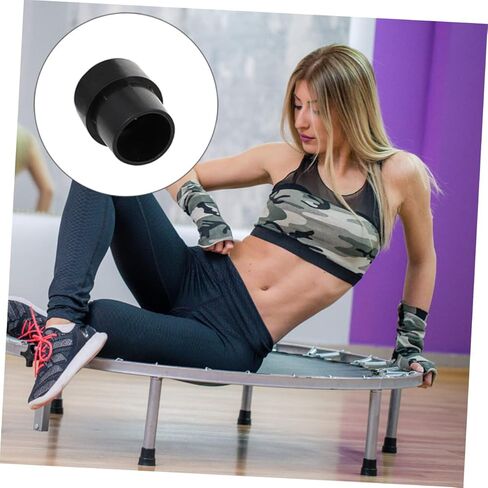 POPETPOP 6Pcs Non Skid Trampoline Pole Covers Noise Reduction Pads for Leg Protection Black Chair Feet Protectors and Gentle Material for Home Use and in Saudi Arabia