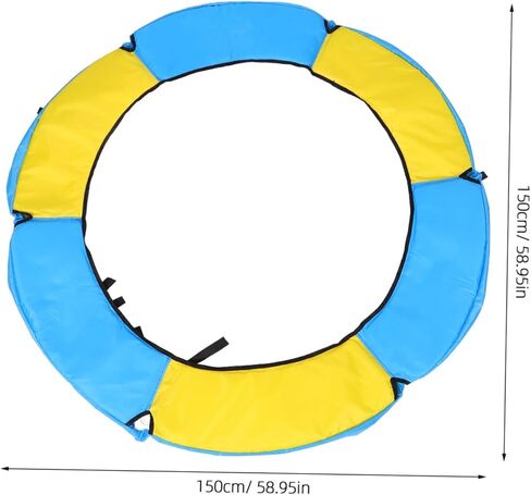 ERINGOGO Trampoline Surround Pad Protector Cover and Mixed Color Material for Outdoor Use Easy to Install Replacement Safety Cover for Jumping in Saudi Arabia