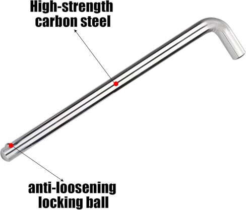 NQEUEPN 2pcs Weight Stack Pin, 3/8in Diameter 6in/15.3cm & 4.4in/11.2cm Weight Loading Pin L Shaped Stack Extender Selector Inserts Gym Fitness Equipment for Home Gym in Saudi Arabia