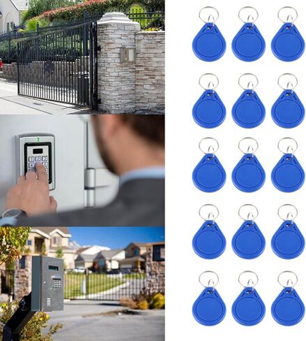 بطاقة 125 كيلو هرتز RFID الموجودة في قاعدة المفتاح EM4100، 50 قطعة من العلامات الرئيسية للتحكم في الوصول لأنظمة الدخول والمصاعد ومواقف السيارات، دورات قراءة 100 كيلو، الاحتفاظ بالبيانات لمدة 10 سنوات، رموز سلسلة مفاتيح ABS متينة (IC) in Saudi Arabia