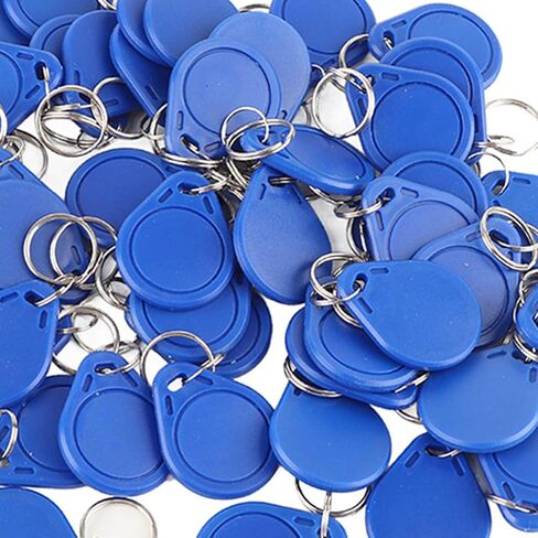 بطاقة 125 كيلو هرتز RFID الموجودة في قاعدة المفتاح EM4100، 50 قطعة من العلامات الرئيسية للتحكم في الوصول لأنظمة الدخول والمصاعد ومواقف السيارات، دورات قراءة 100 كيلو، الاحتفاظ بالبيانات لمدة 10 سنوات، رموز سلسلة مفاتيح ABS متينة (IC) in Saudi Arabia