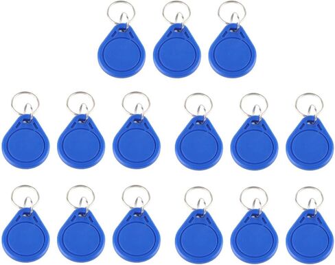بطاقة 125 كيلو هرتز RFID الموجودة في قاعدة المفتاح EM4100، 50 قطعة من العلامات الرئيسية للتحكم في الوصول لأنظمة الدخول والمصاعد ومواقف السيارات، دورات قراءة 100 كيلو، الاحتفاظ بالبيانات لمدة 10 سنوات، رموز سلسلة مفاتيح ABS متينة (IC) in Saudi Arabia