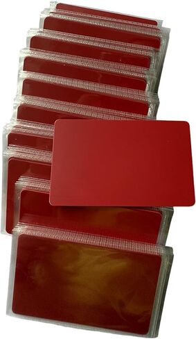 بطاقة YARONGTECH RFID 1K 13.56 ميجا هرتز RFID IC S50 ISO 14443A بطاقات مفاتيح فندق دخول الباب الأبيض (عبوة من 100) (أحمر) in Saudi Arabia