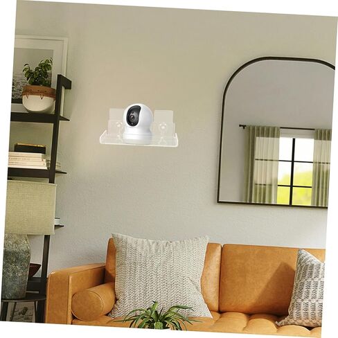 jojofuny 1set Wall Mount Floating Camera Shelf No Drill Security Camera Holder for Indoor Use for Living Room and Bedrooms in Saudi Arabia