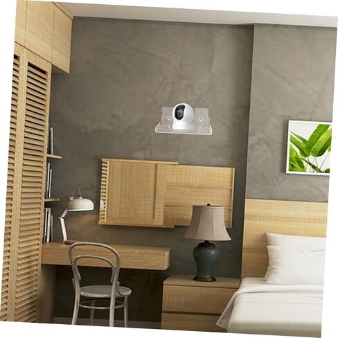 jojofuny 1set Wall Mount Floating Camera Shelf No Drill Security Camera Holder for Indoor Use for Living Room and Bedrooms in Saudi Arabia