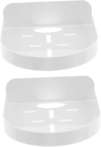 POPETPOP 2pcs Adhesive Wall Mount Shelf for Security Cameras and Monitors No Drill Installation Space-Saving Design for Use in Saudi Arabia