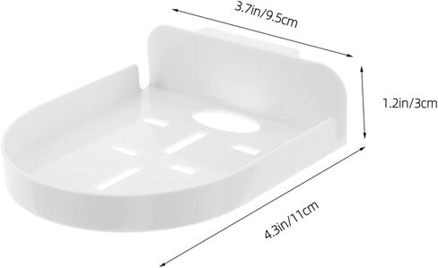 POPETPOP 2pcs Adhesive Wall Mount Shelf for Security Cameras and Monitors No Drill Installation Space-Saving Design for Use in Saudi Arabia