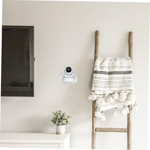 POPETPOP 2pcs Adhesive Wall Mount Shelf for Security Cameras and Monitors No Drill Installation Space-Saving Design for Use in Saudi Arabia