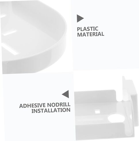 POPETPOP 2pcs Adhesive Wall Mount Shelf for Security Cameras and Monitors No Drill Installation Space-Saving Design for Use in Saudi Arabia