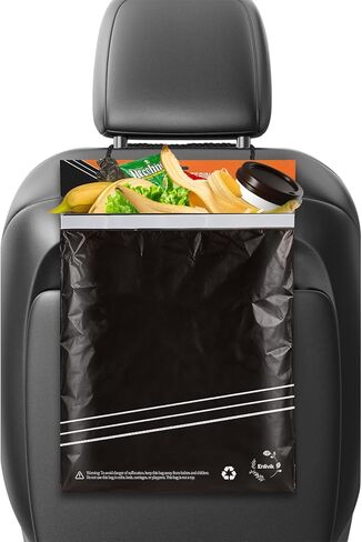 25 Pcs Disposable Car Trash Bag - Large Capacity - Car Garbage Bag Hanging from Headrest - Easy to Stick-On, Leakproof, Smellproof Car Trash Can, Puke Bags - Ideal for Travel, Camping, and Home Use in Saudi Arabia