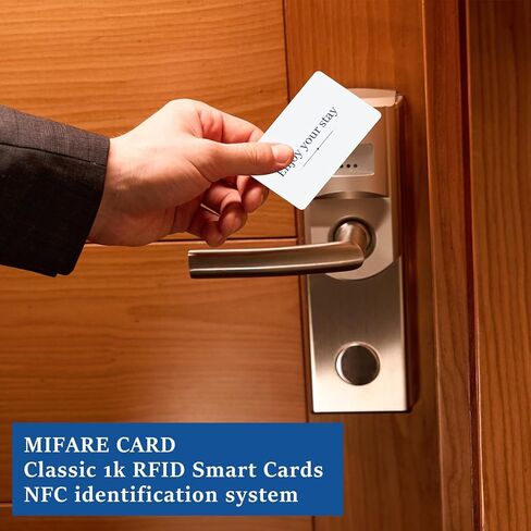 500 حزمة 13.56 ميجا هرتز بطاقة مفتاح RFID للفندق، بطاقة مفتاح RFID فارغة بدون لمس، بطاقة مفاتيح ذكية للفندق قابلة للطباعة لأنظمة أبواب الفنادق in Kuwait
