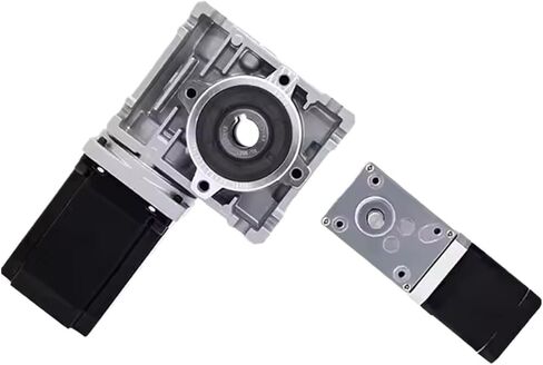 Worm Gear Reducer Square Flange 1.5/1.68A 2.75/2.77V Nema17 Stepper Motor Hollow/Single/Double Shaft Gearbox Torque 2-14Nm(Ratio 25,42X40mm Hollow Shaft) in Saudi Arabia