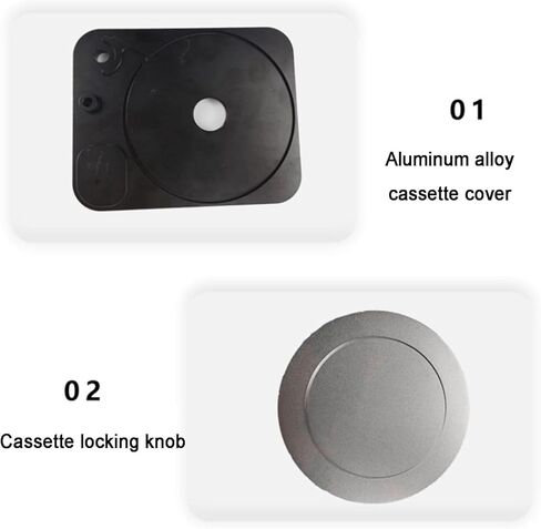 35mm Film Dispenser, Film Roll Separator, with Felt Built-in, Max Spindle Count 30, with Locking Lid and Rewind Handle, for Retro Camera in Kuwait