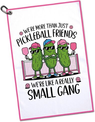 We're More Than Just Pickleball Friends We're Like A Really Small Gang Printed Sport Towel, Funny Pickleball Towel Gifts & Accessories for Woman Pickleballs Player Coach Lover Fan Buddies in Kuwait