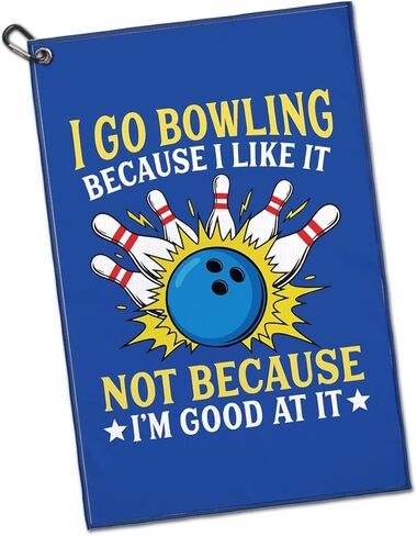 There is No Crying in Bowling Just Lots of Swearing Printed Sport Bowling Towel with Clip, Funny Bowlings Team Gifts & Accessories for Men Women Bowler Coach Bowlings Lover Fan Buddies in Saudi Arabia