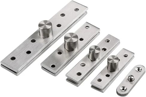 Stainless Steel 360° Rotation Heavy Duty Door Pivot Hinge Concealed Adjustable Revolving Hardware Accessories in Saudi Arabia