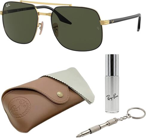 Ray-Ban RB3699 Square Shaped Sunglasses for Men & Women with Official RAYBAN Eyewear Kit in Saudi Arabia