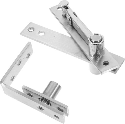 BESTYASH Heavy Duty 1 Pair Stainless Steel Hidden Door Pivot Hinges for Cabinet Doors with Torque Control Suitable for Home and Office Use in Kuwait