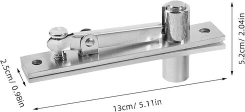 BESTYASH Heavy Duty 1 Pair Stainless Steel Hidden Door Pivot Hinges for Cabinet Doors with Torque Control Suitable for Home and Office Use in Kuwait
