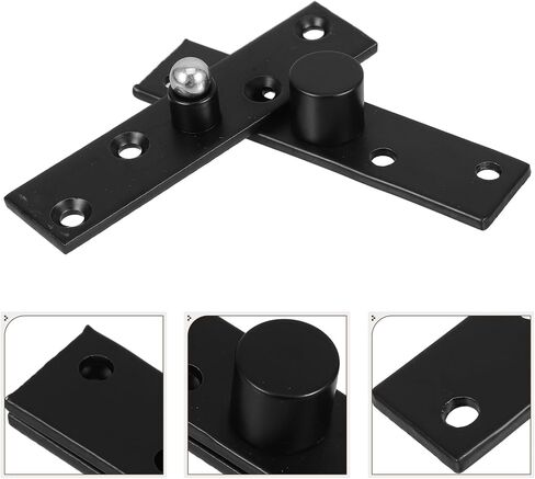 UPKOCH Heavy Duty Stainless 360° Invisible Pivot Hinge for Wooden Doors Concealed Rotation Door Hardware with Vertical Shaft Silent Center Pivot Hinge in Saudi Arabia