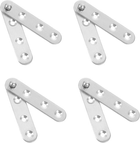 10pcs 360° Rotatable Stainless Steel Cabinet Door Hinges Hidden Pivot Heavy Duty Medium Size for Furniture and Industrial Use in Kuwait