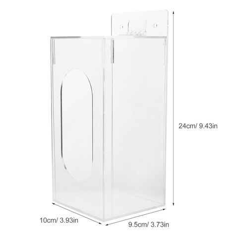 Wall Mounted Glove Dispenser and Mask Holder Acrylic Glove Storage Box Lightweight Wall Mount Organizer for Labs Hospitals Food Service Areas in Saudi Arabia