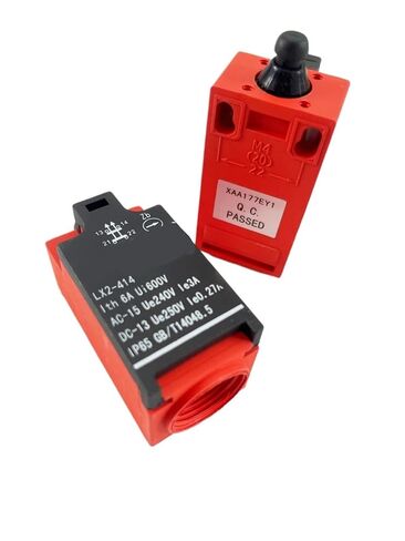 Manual Reset Escalator Switch, Escalator Spare Parts, Red, Black, XAA177EY1, LX2-414, 10Pcs in Saudi Arabia