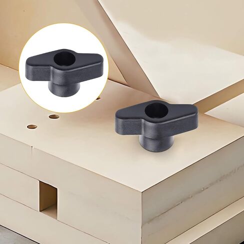 Wulankd 48 Piece T Track Bolts and Knobs Kit, 1/4" x20 T Knob Bolts Kit, Star Knob Kit, T Track Accessories for Woodworking Jigs and Fixtures in Kuwait