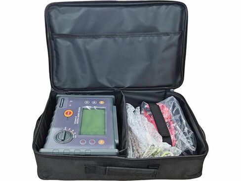 Digital Grounding Resistance Meters Soil Resistivity Tester Instrument with Two Three Four-Wire Grounding Earth Voltage Resistance Meter 0.00~30.00kΩ 0.00Ωm~9999kΩm 0.00V～600V Alarm Function in Saudi Arabia