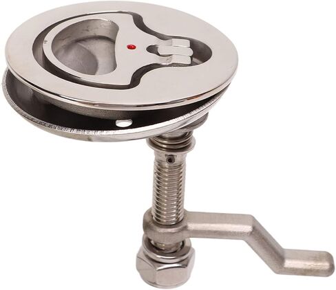 HUIOP Boat Cam Latch, Polished Stainless Steel Marine Hatch Latch with Back Plate, High Strength Adjustment Range, Classic Design, Versatile and Practical, Ships, Yachts, Motor Homes in Saudi Arabia