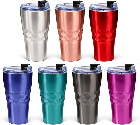Primula Triple Layer 20 oz Hot or Cold Thermal Drink Tumbler (Pastel Coral) in Kuwait
