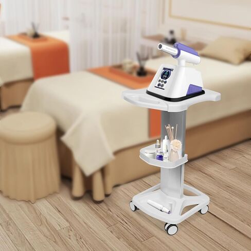 Aluminum Alloy Salon Trolley Cart - Mobile Dental Tool Stand with Swivel Casters for Ultrasonic Cavitation & RF Machines - Assembled Medical Equipment Cart in Saudi Arabia