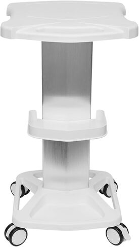 Aluminum Alloy Salon Trolley Cart - Mobile Dental Tool Stand with Swivel Casters for Ultrasonic Cavitation & RF Machines - Assembled Medical Equipment Cart in Saudi Arabia