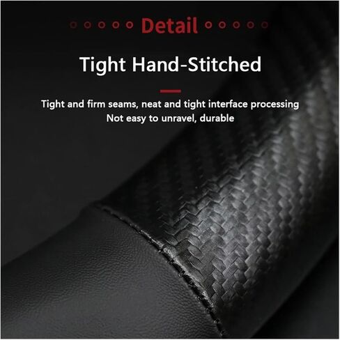 Suitable Fit For Ford Fit For Focus Mk2 Fiesta Kuga Mustang S-MAX Transit Fit For Mondeo Escape Edge Ranger Car Leather Steering Wheel Cover(Style19) in Saudi Arabia