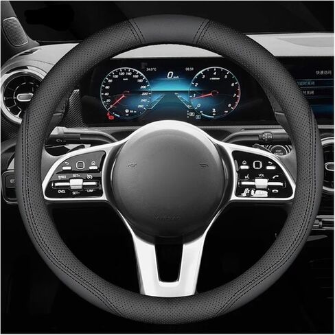 Large Size Bus Truck Steering Wheel Cover Leather Braid Cover Fit for Man TGS TGX E TGE CIT TGL TGM Auto Interior Accessories(B 47CM) in Saudi Arabia