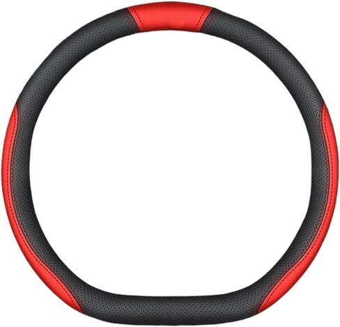 Car Suede Leather Steering Wheel Cover Fit for Changan Fit for UNI-K Fit for UNI-T CS15 CS35 CS55 CS75 Plus CS85 Coupe CS95 Alsvin CX70 Accessories(D Style 1 red) in Saudi Arabia